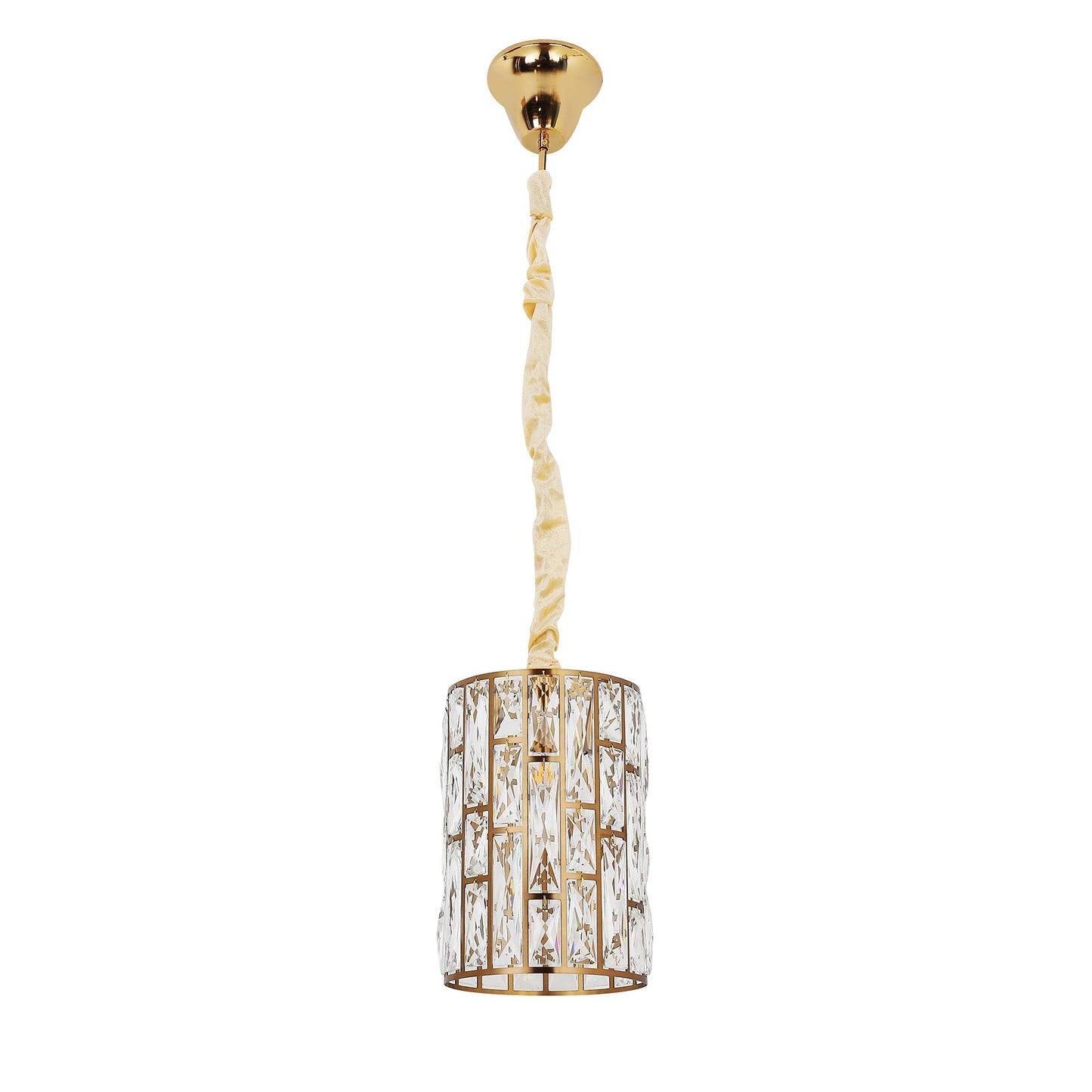 Sorrento Satin Gold 200mm Round Classic Crystal Chandelier