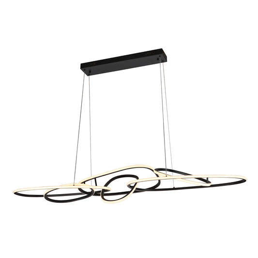 Armani Black 1600mm Tri-Colour Remote-Controlled LED Contemporary Linear Pendant