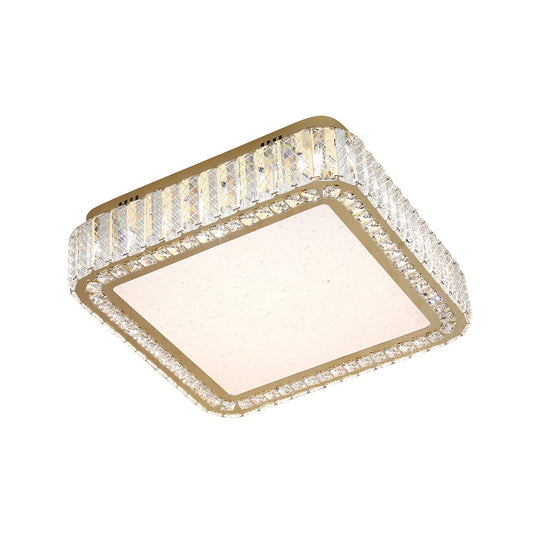 Asha 500 Crystal with Gold Remote Controlled Tri-Colour LED Close to Ceiling