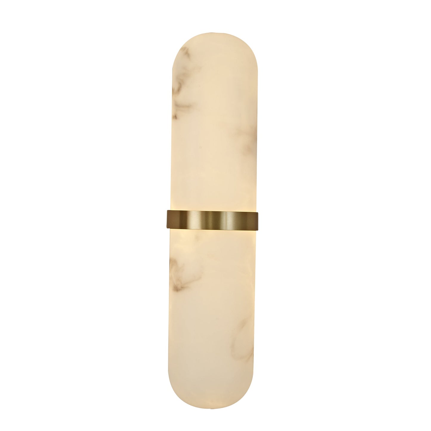 Brandi Antique-Brass and Marble-Look 40cm Tri-Colour LED Indoor Wall Light