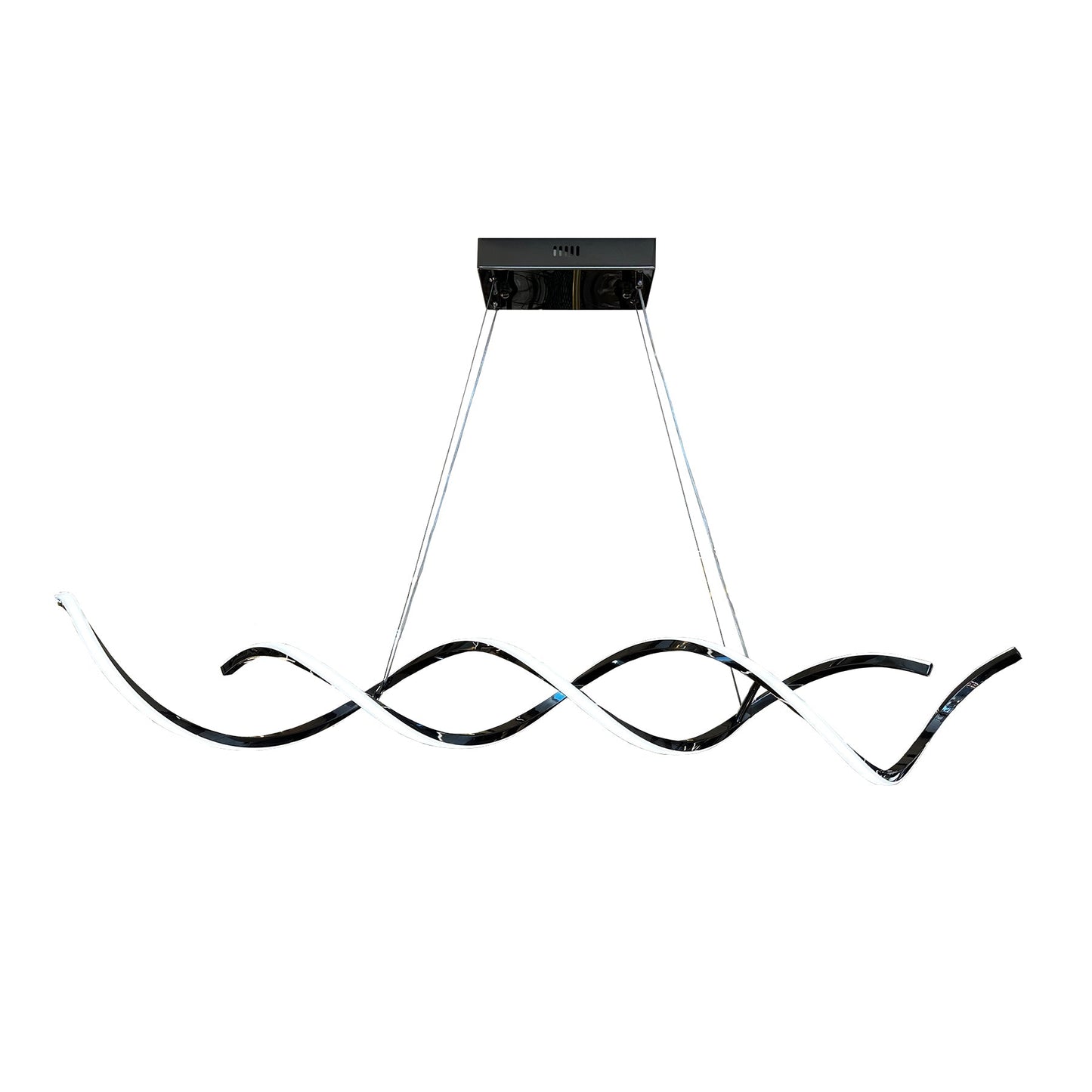 Catania Pearl Black 1500mm Tri-Colour Remote-Controlled LED Contemporary Linear Pendant