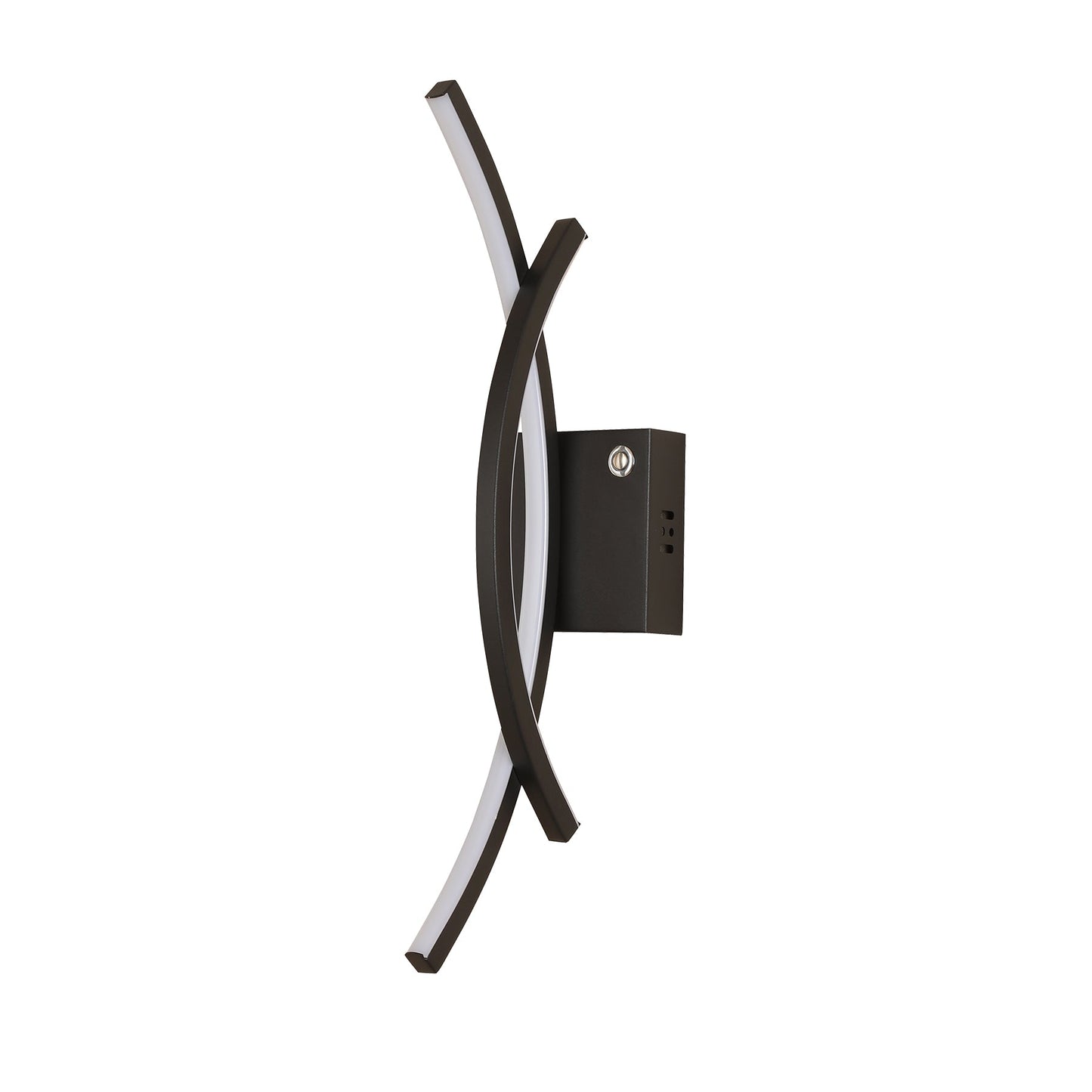 Catania Black Tri-Colour Remote-Controlled LED Contemporary Wall Light