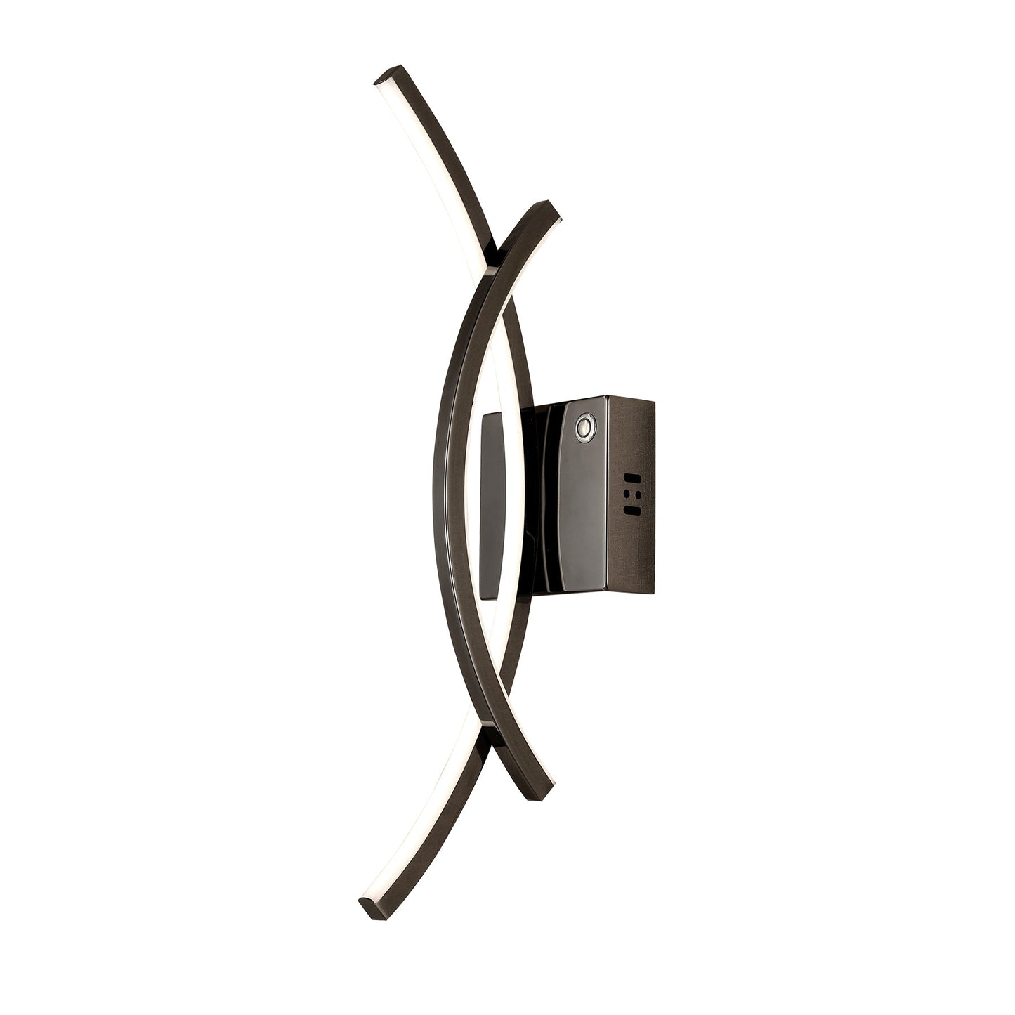 Catania Gunmetal Tri-Colour Remote-Controlled LED Contemporary Wall Light