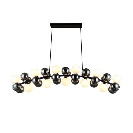 Cortese 131cm Linear Curved Multi Light Pendant