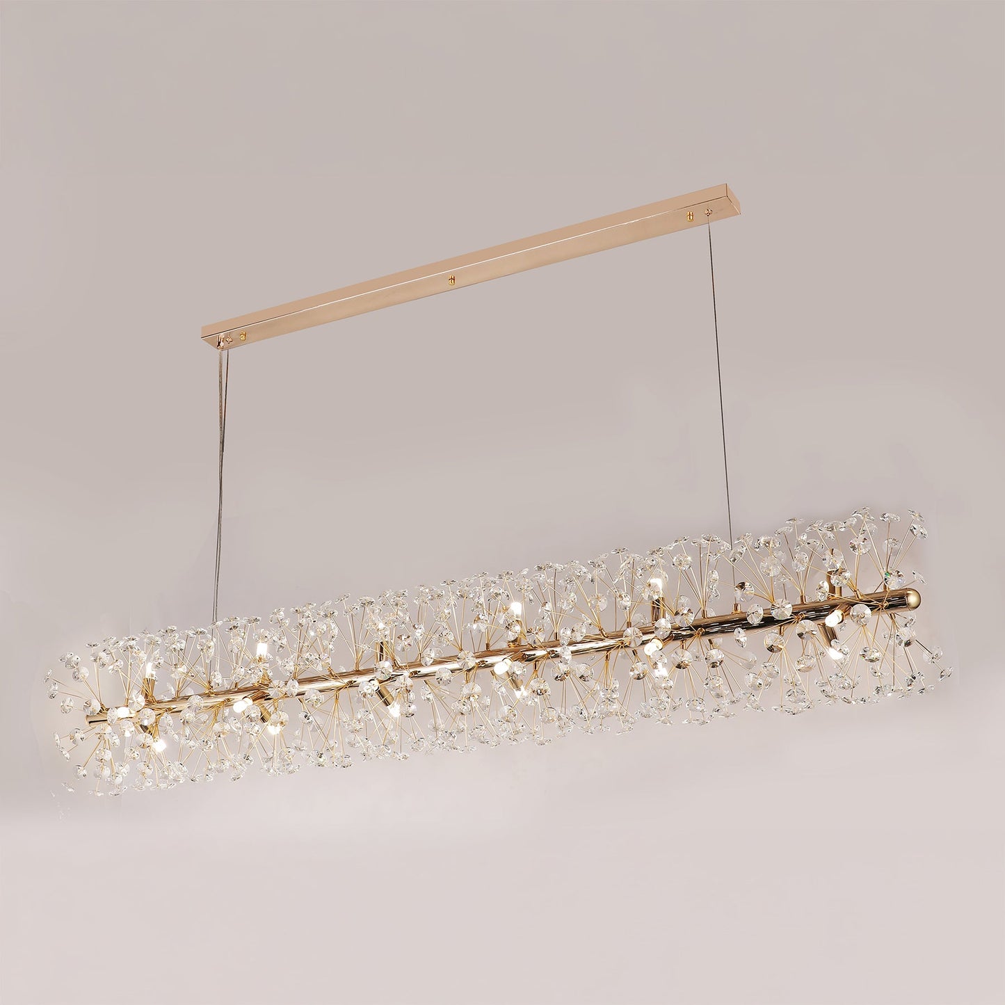 Florida 1500mm Gold Bar Modern Classic Crystal Chandelier