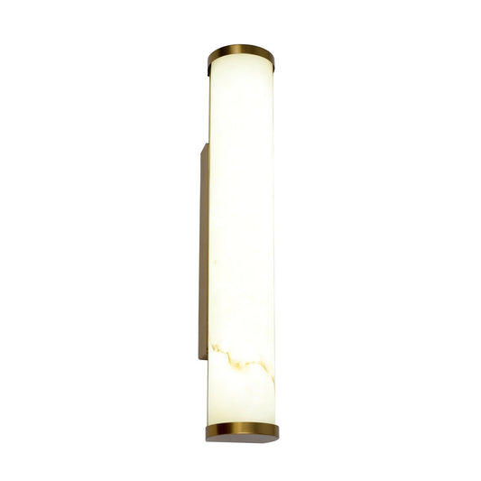 Jenna Gold and Marble-Look 42cm Tri-Colour LED Outdoor Wall Light