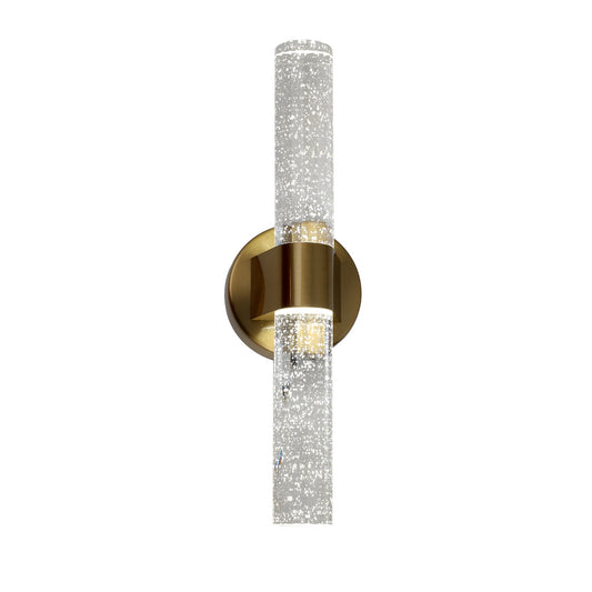 Kristin Gold and Bubble Glass 41cm Tri-Colour LED Indoor Wall Light