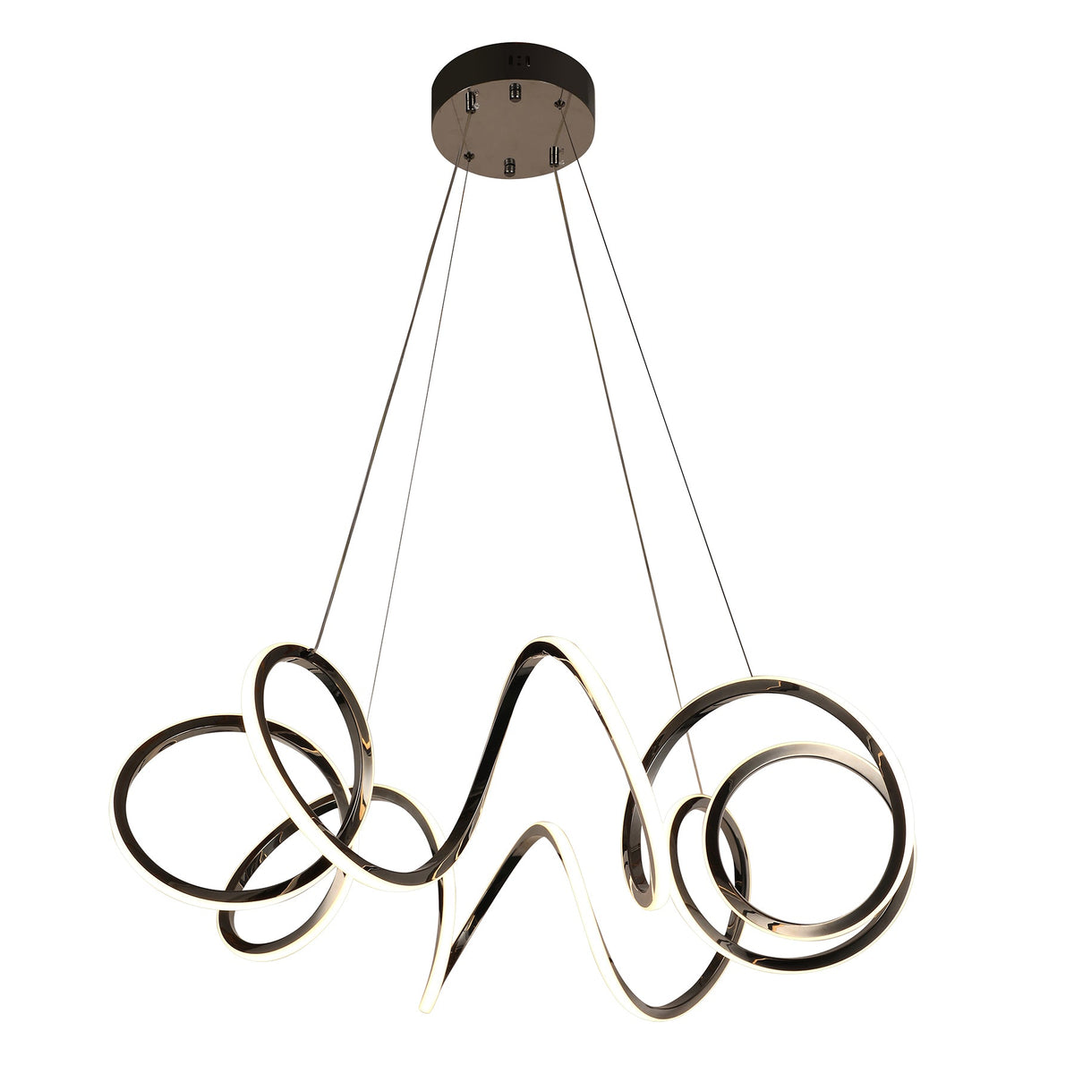 Milan Storefront Led Milan Pearl Black 850mm Tri-Colour Remote-Controlled LED Contemporary ...