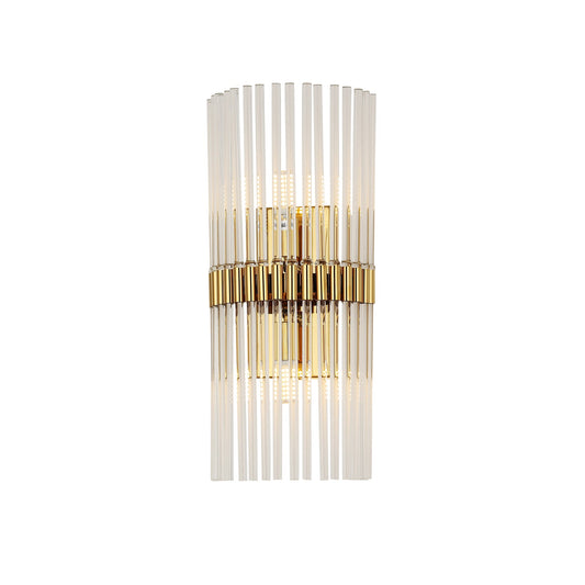 Mouriz Gold and Clear Modern Crystal Wall Light