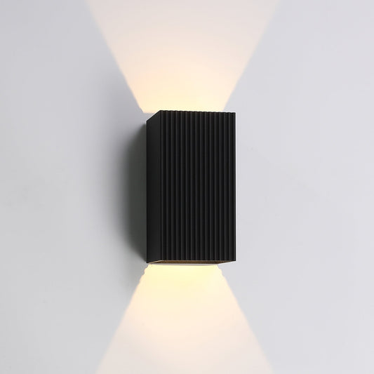 Odin 200 Black Up and Down Tri-Colour LED Contemporary Exterior