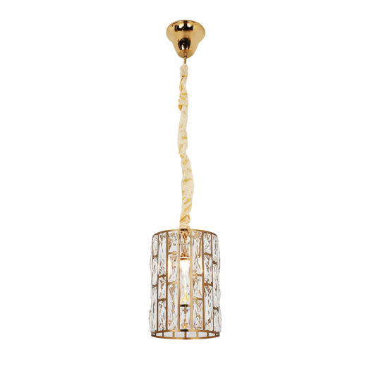 Sorrento Satin Gold 200mm Round Classic Crystal Chandelier